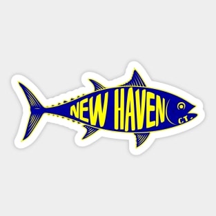 New Haven Connecticut Fishing Tuna Fish CT Sticker